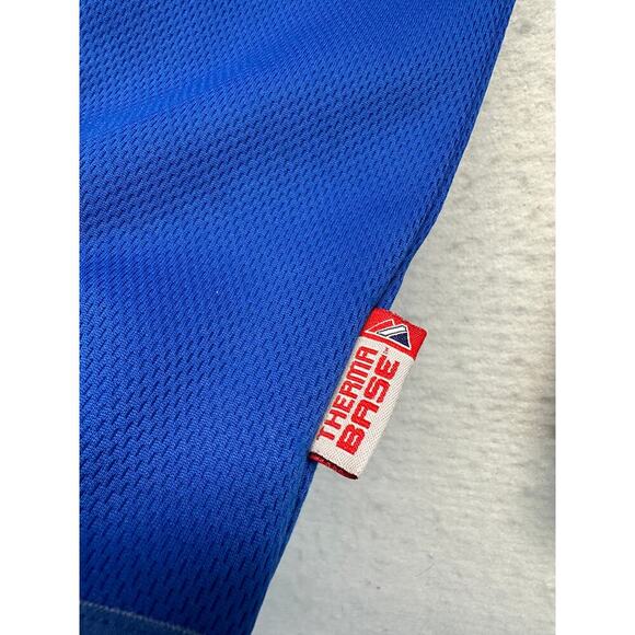 Vintage 90s Chicago Cubs Majestic Mock Neck Long Sleeve Therma base READ XXL - Picture 4 of 8